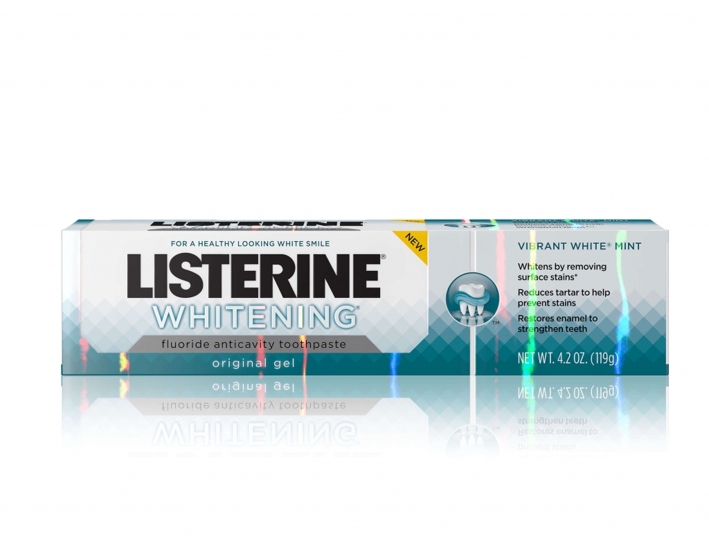LISTERINE® WHITENING® ORIGINAL GEL Fluoride Anticavity toothpaste